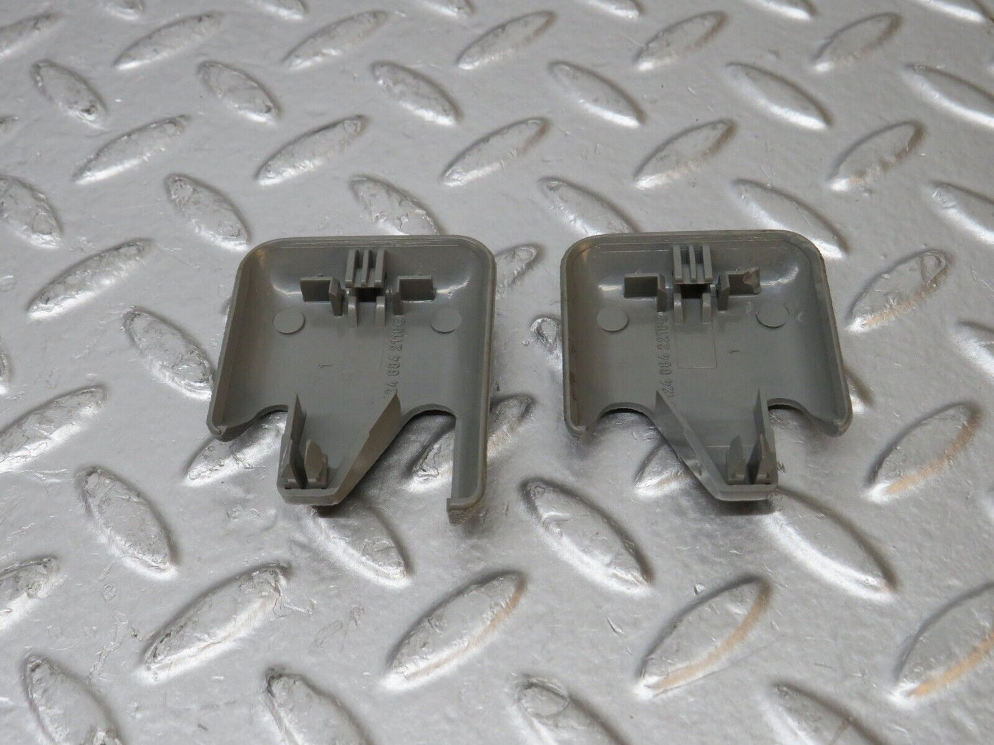 31256 Mercedes-Benz S124 220TE Front Seat Rail Trim Cover Pair 1246842218