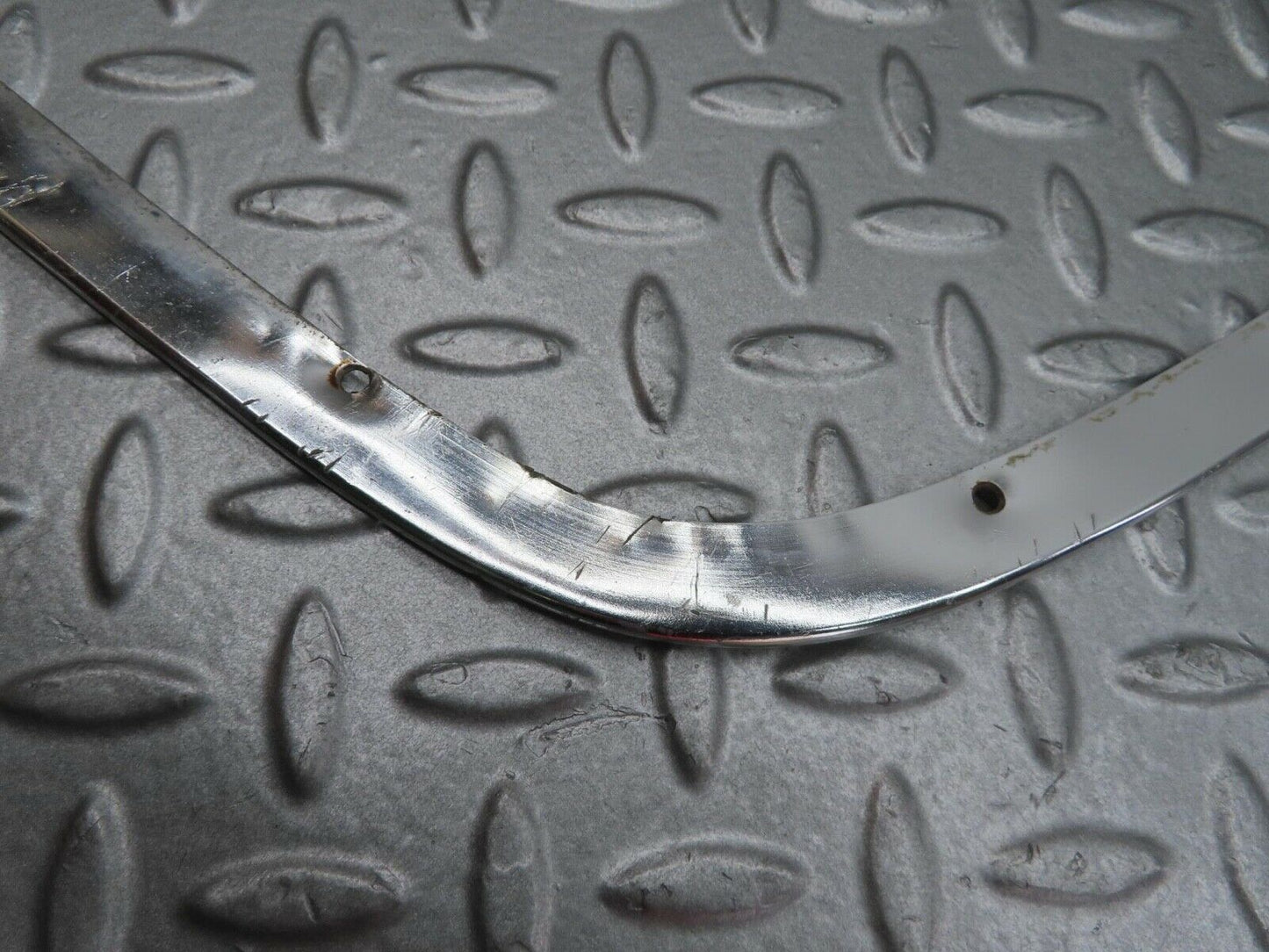 14163 Mercedes-Benz C107 280SLC Headlight Upper Chrome Fender Trim Left Pair
