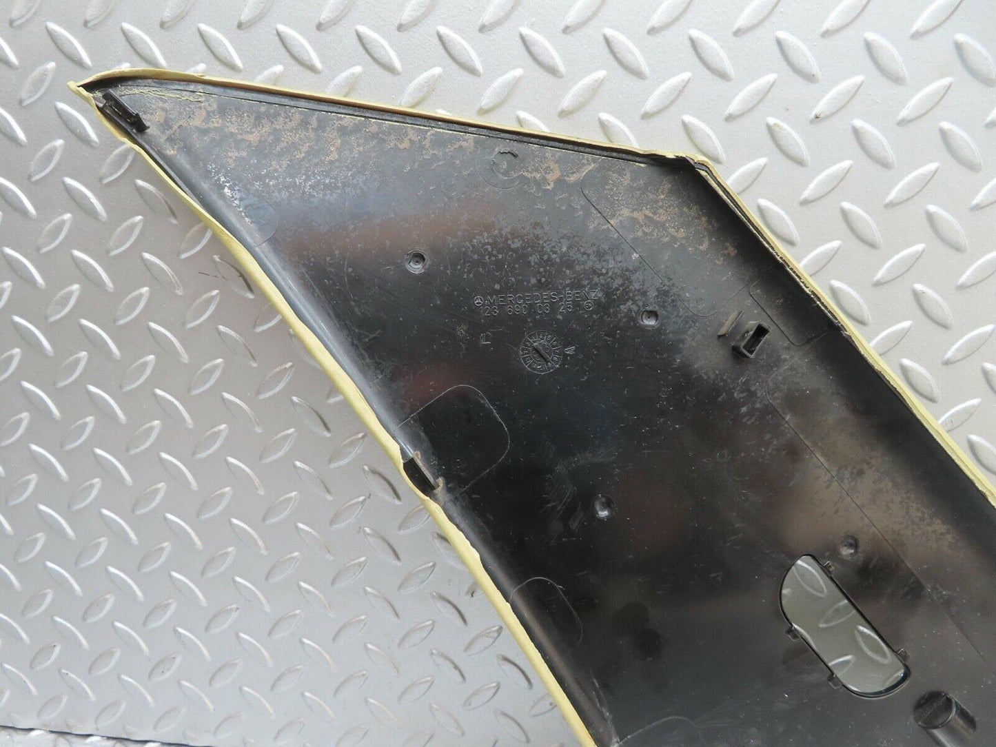 15313 Mercedes-Benz W123 230E C Pillar Cover Panel Left Beige 1236900325