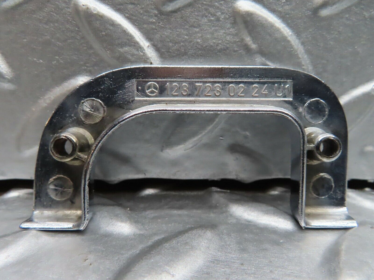 21082 Mercedes-Benz W123 230E Right Chrome Door Latch Trim 1237230224