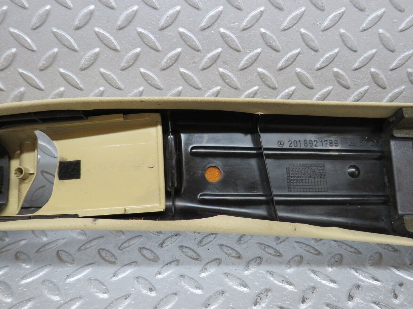38711 Mercedes-Benz W201 190E 2.6L B Pillar Cover Left Beige 2016921789 2016920044