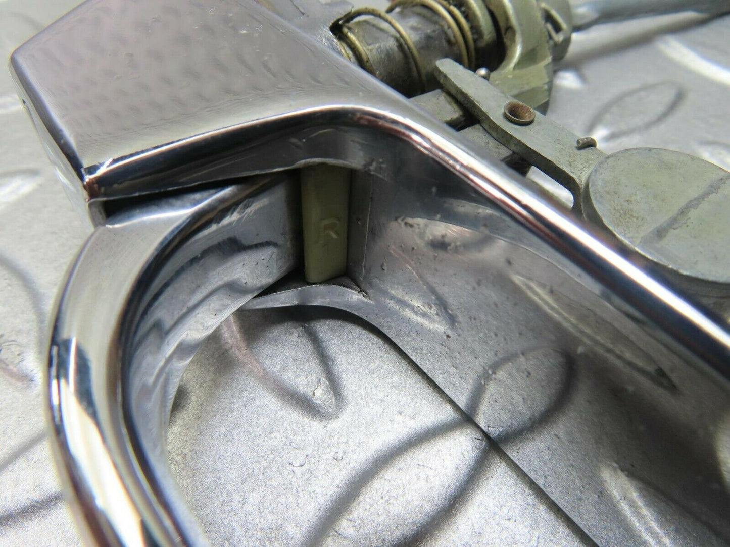 8757 Mercedes-Benz W116 Chrome Door Handle Front Right No Key 1167600159