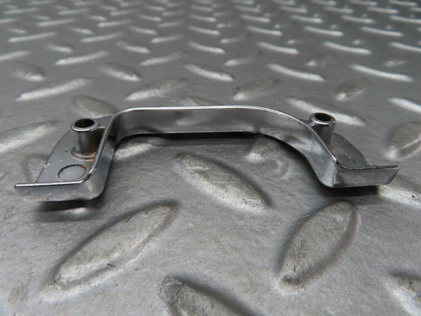 19165 Mercedes-Benz W123 300D Left Chrome Door Latch Trim 1237230124