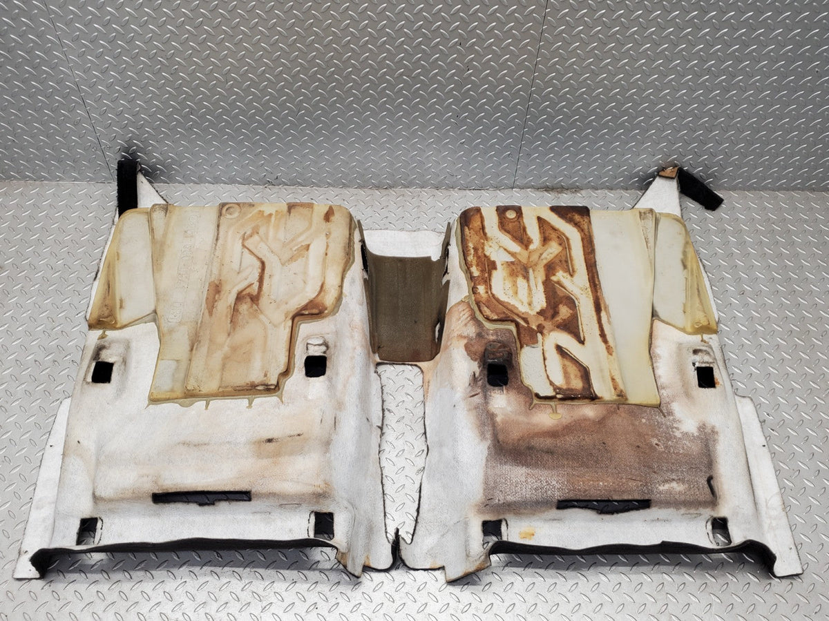 W201 Baby Benz rear floor carpet black used OEM