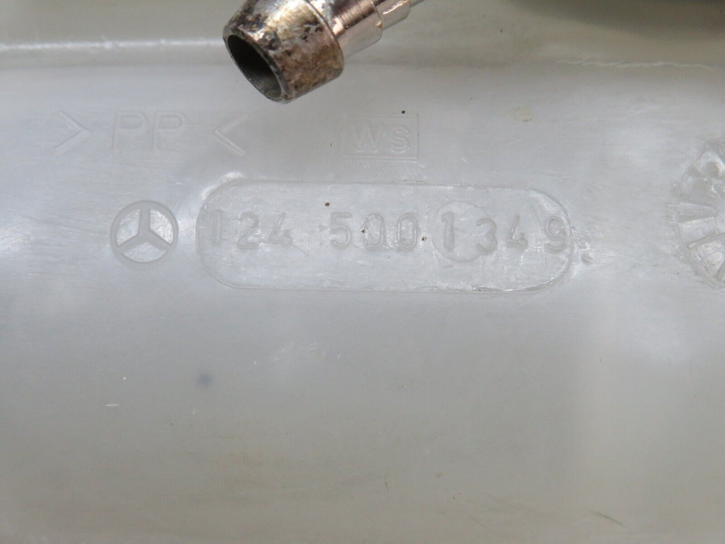 38182 Mercedes-Benz A124 320E Cabriolet Coolant Reservoir Tank No Cap 1245001349