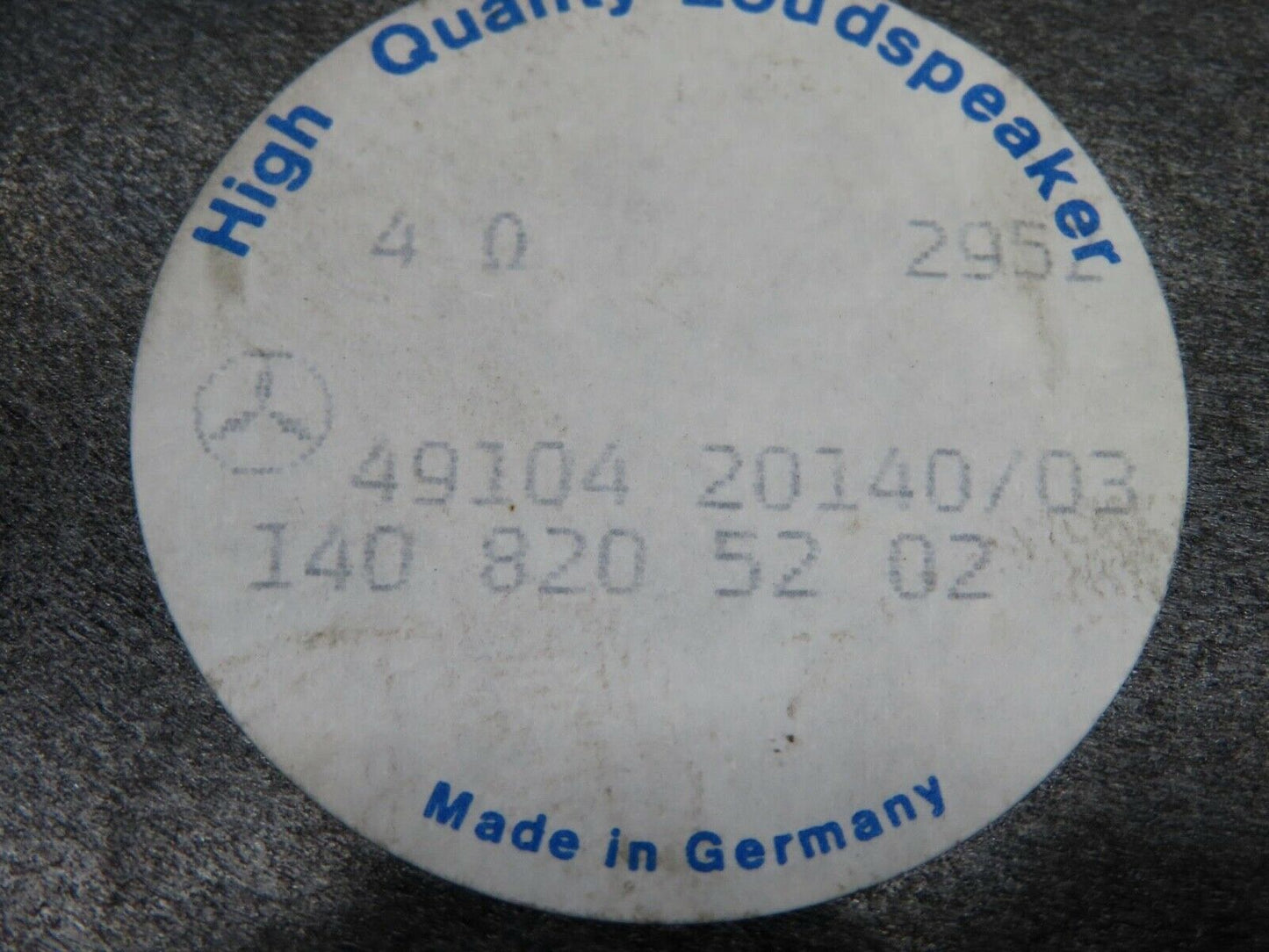 14890 Mercedes-Benz W140 S320 Front Right Door Speaker 1408205202