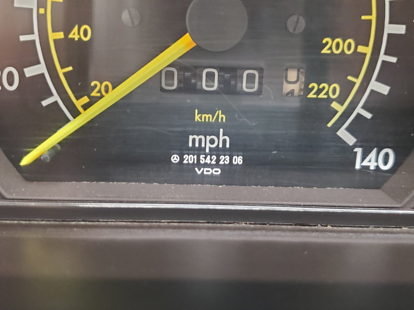 W201 Baby Benz instrument cluster used OEM