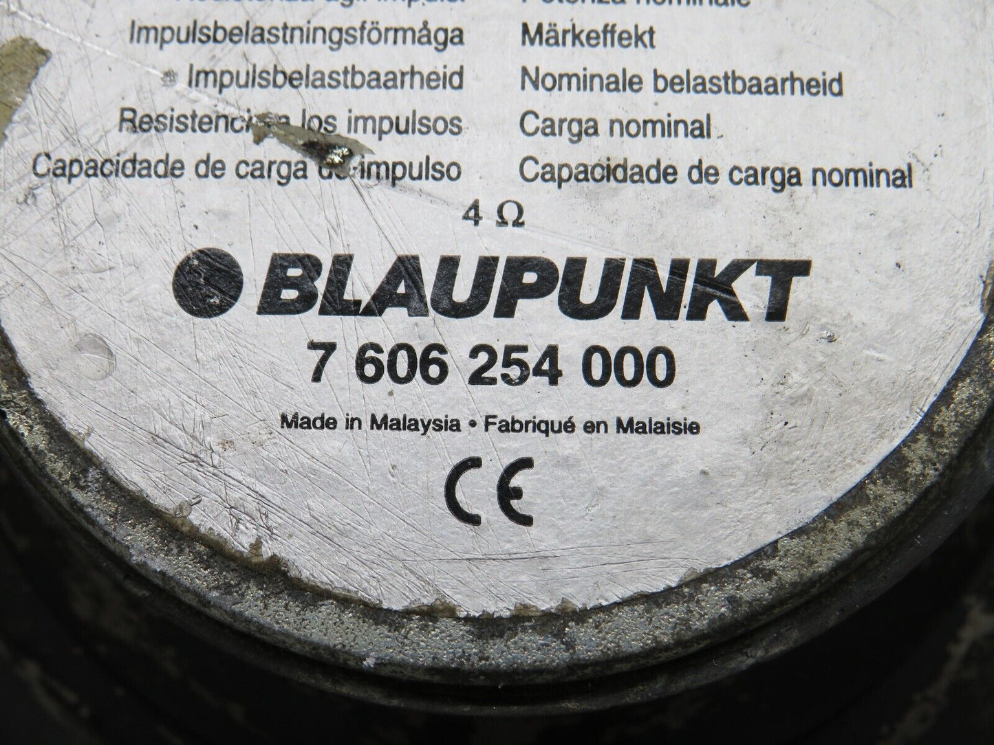 37863 Mercedes-Benz A124 320E Cabriolet Front Left Door Speaker Blaupunkt 7606254000