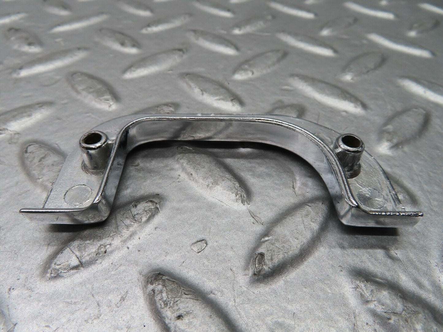 21492 Mercedes-Benz W126 300SE Left Chrome Door Latch Trim 1237230124