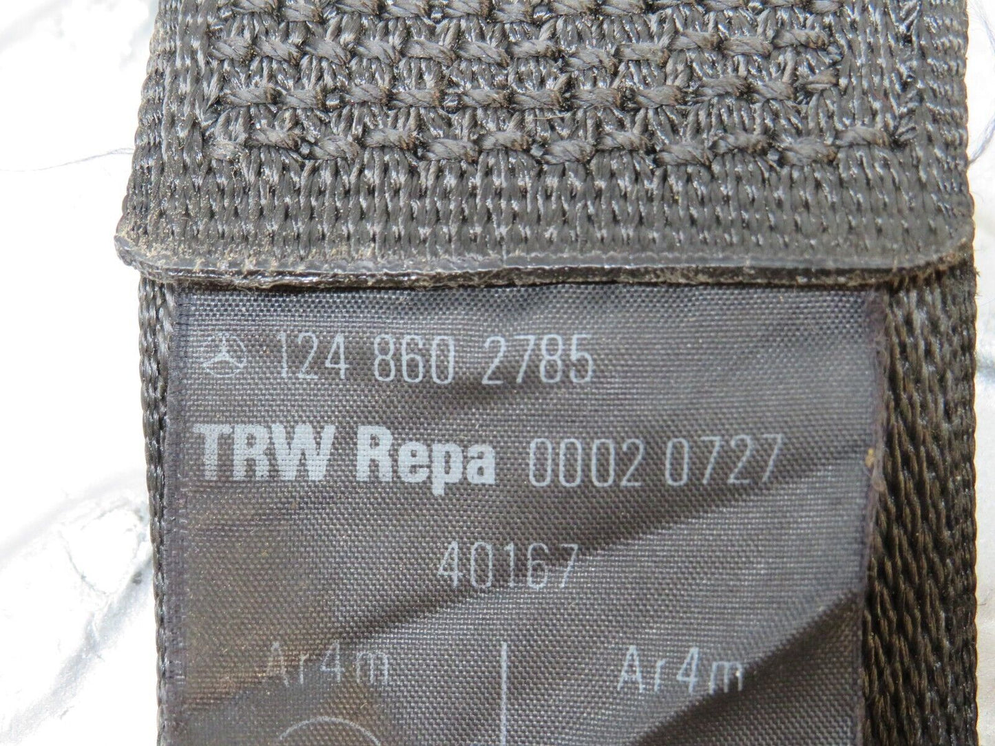 31539 Mercedes-Benz S124 220TE Third Row Seat Belt Set 1248602885 1248602785