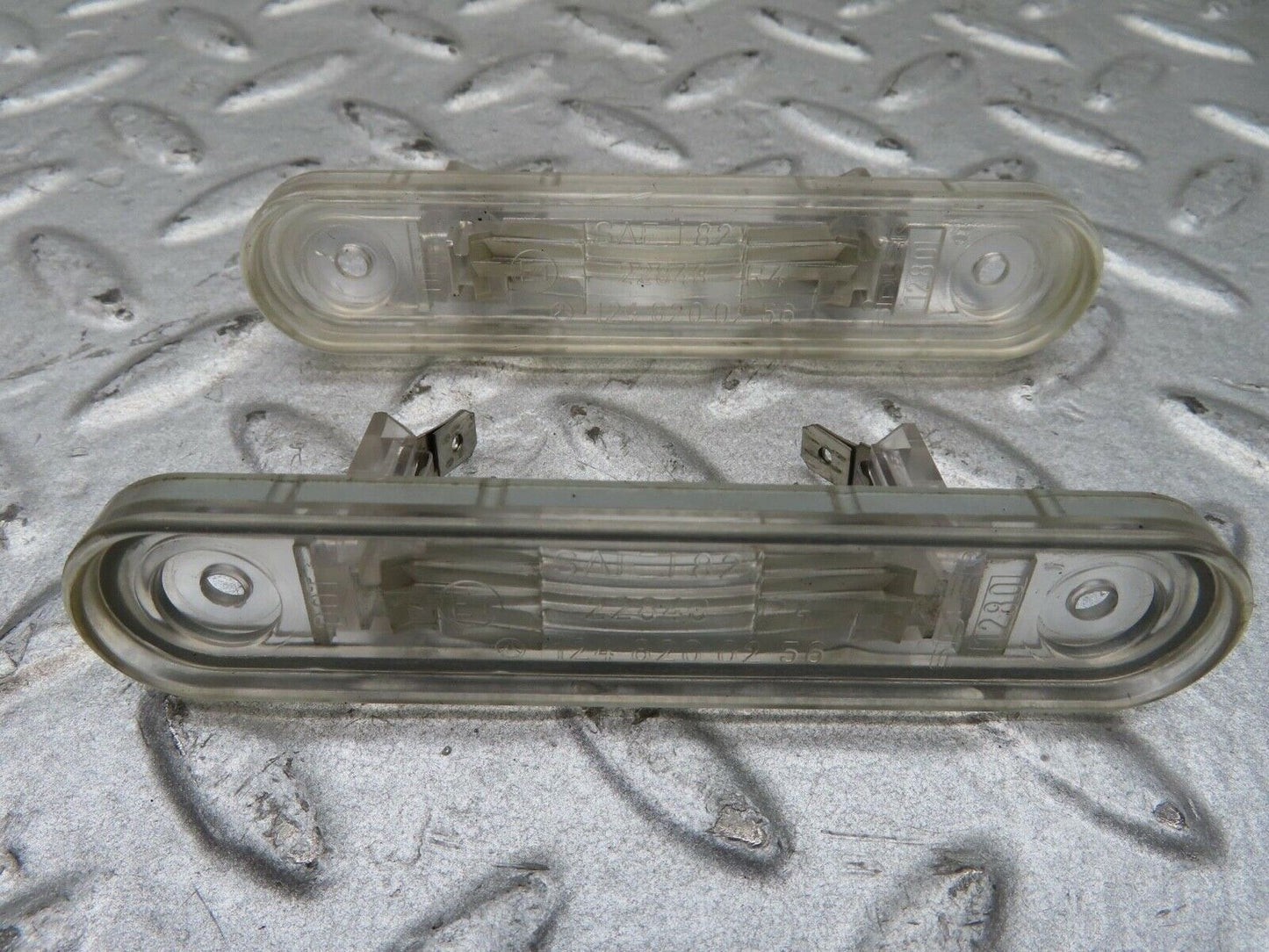 14728 Mercedes-Benz W201 190E number Plate Lights Pair 1248200256