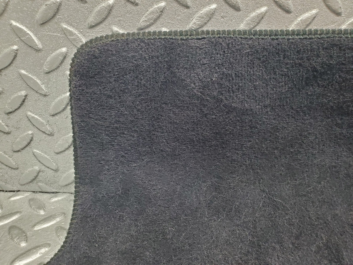 W201 Baby Benz rear right floor mat dark blue used OEM