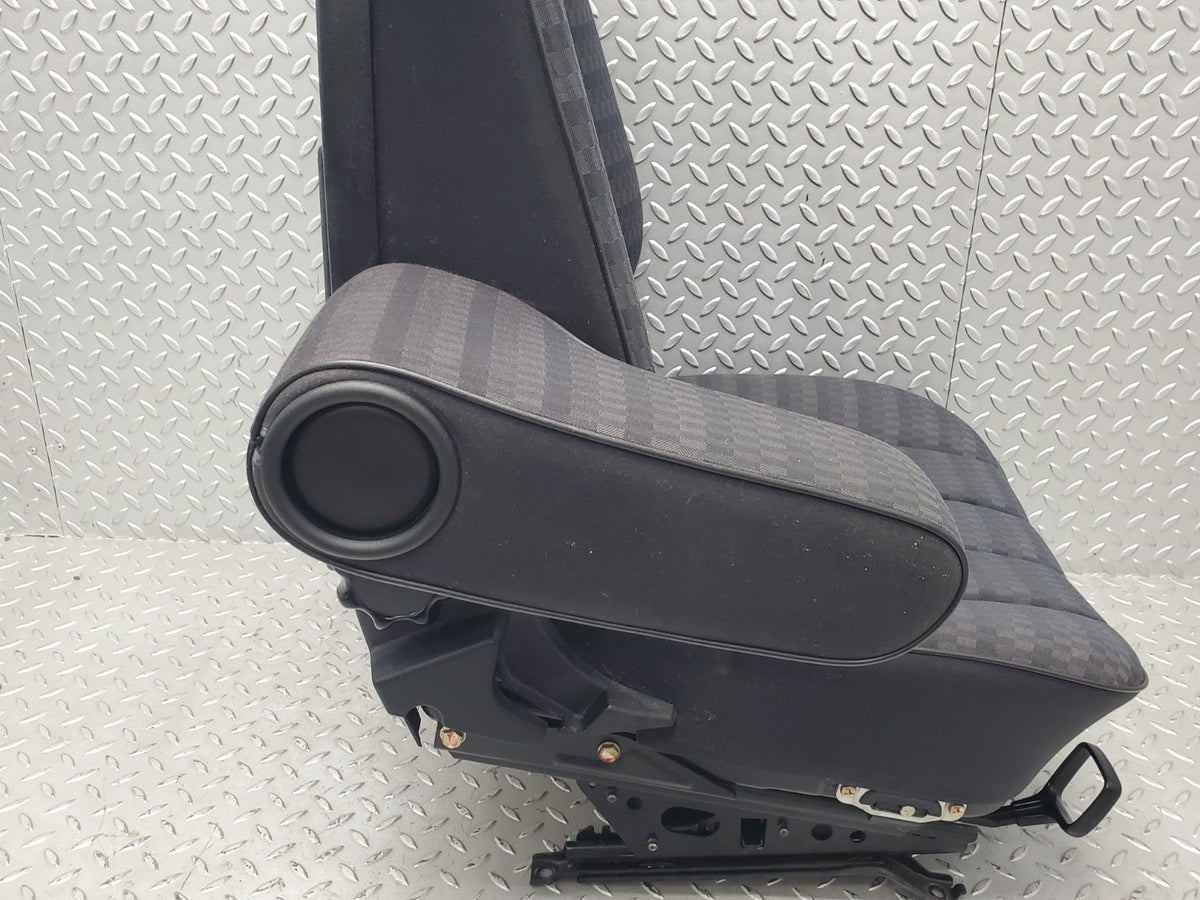 W201 Baby Benz front left passenger seat black used OEM