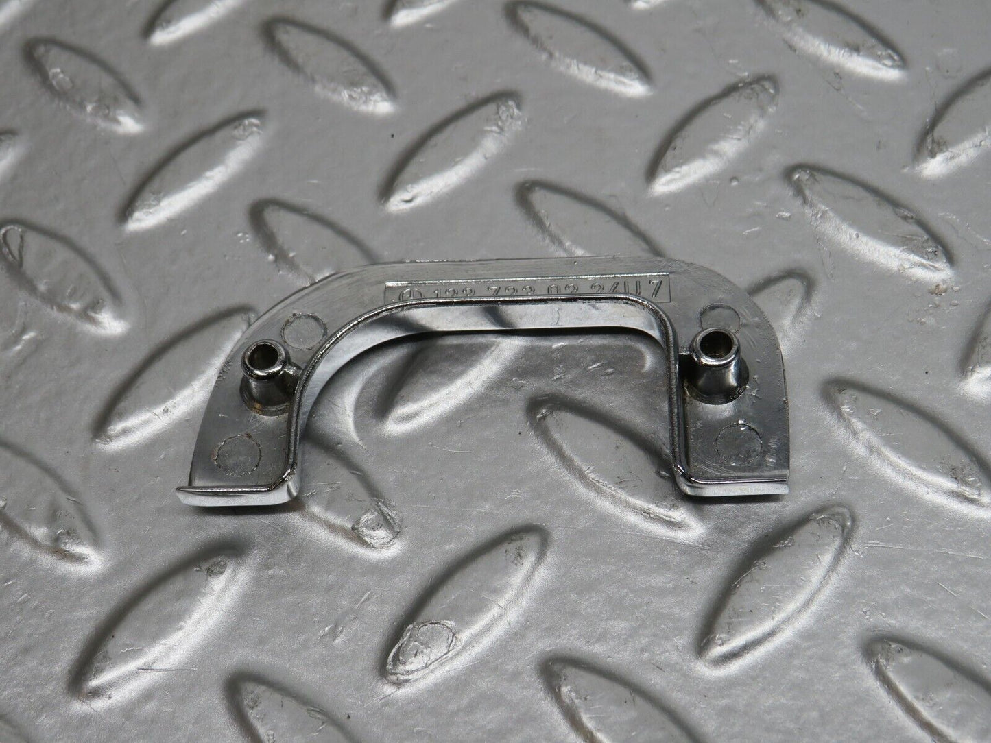 32180 Mercedes-Benz W123 230E Right Interior Chrome Door Latch Trim 1237230224
