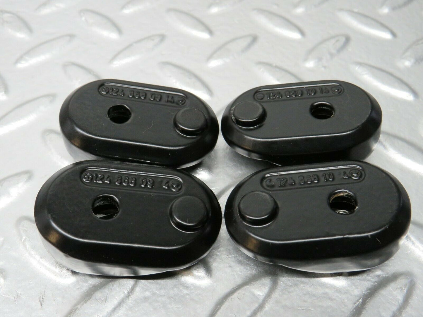 24309 Mercedes-Benz S124 220TE Trunk Cover Holder Set 1248681014 1248680914