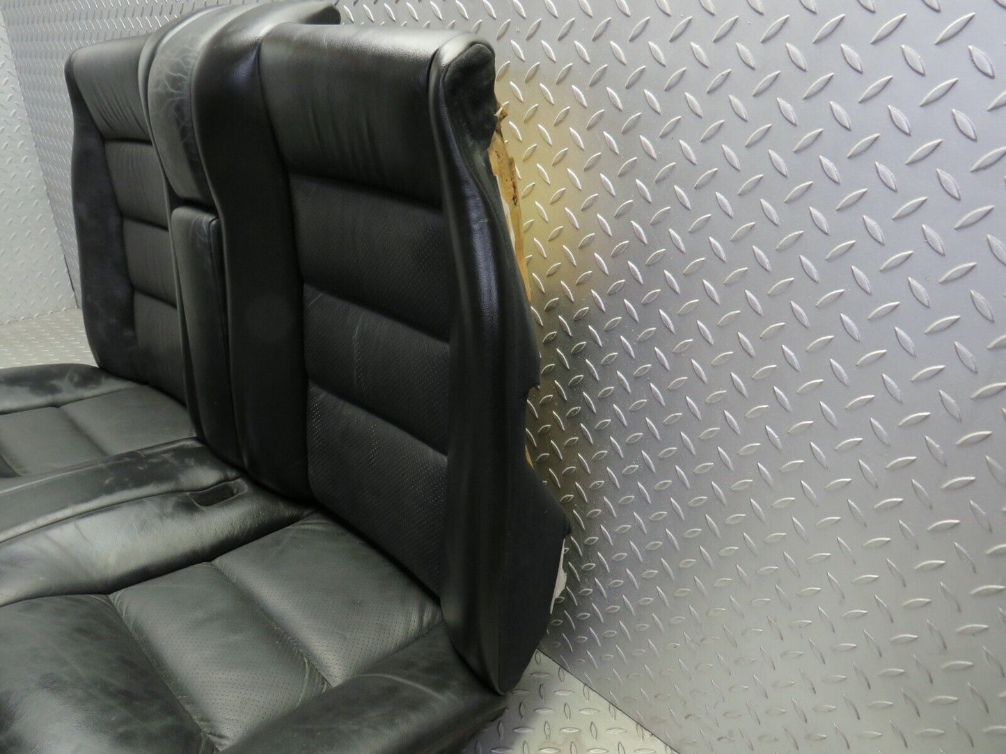 37878 Mercedes-Benz A124 320E Cabriolet Rear Seat Leather Black 1249203116