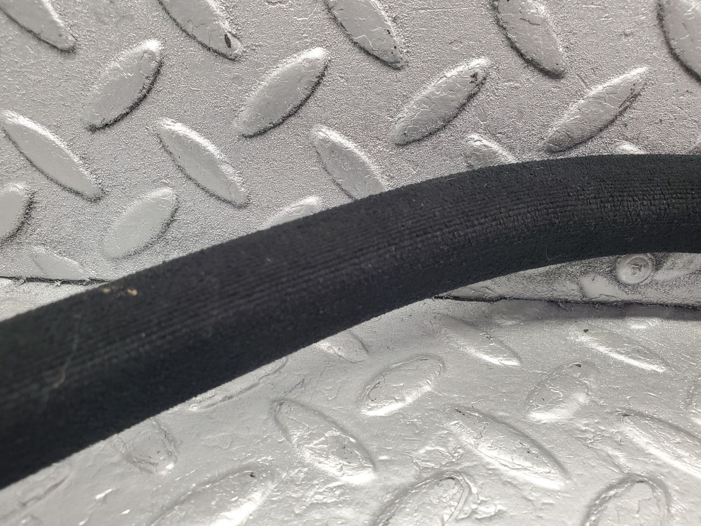 W201 Baby Benz front left door edge seal black used OEM