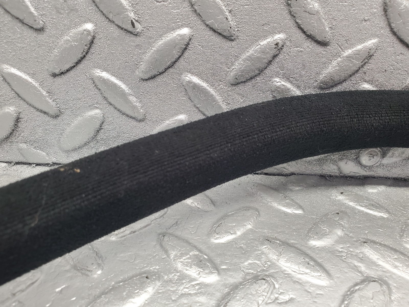W201 Baby Benz front left door edge seal black used OEM