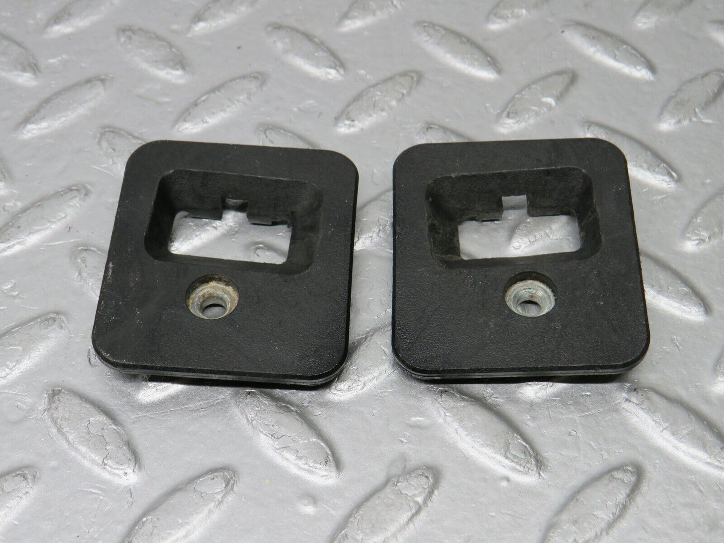 38346 Mercedes-Benz R129 280SL Coupe Roof Lock Cover Trim Pair 1296901130 1296901230