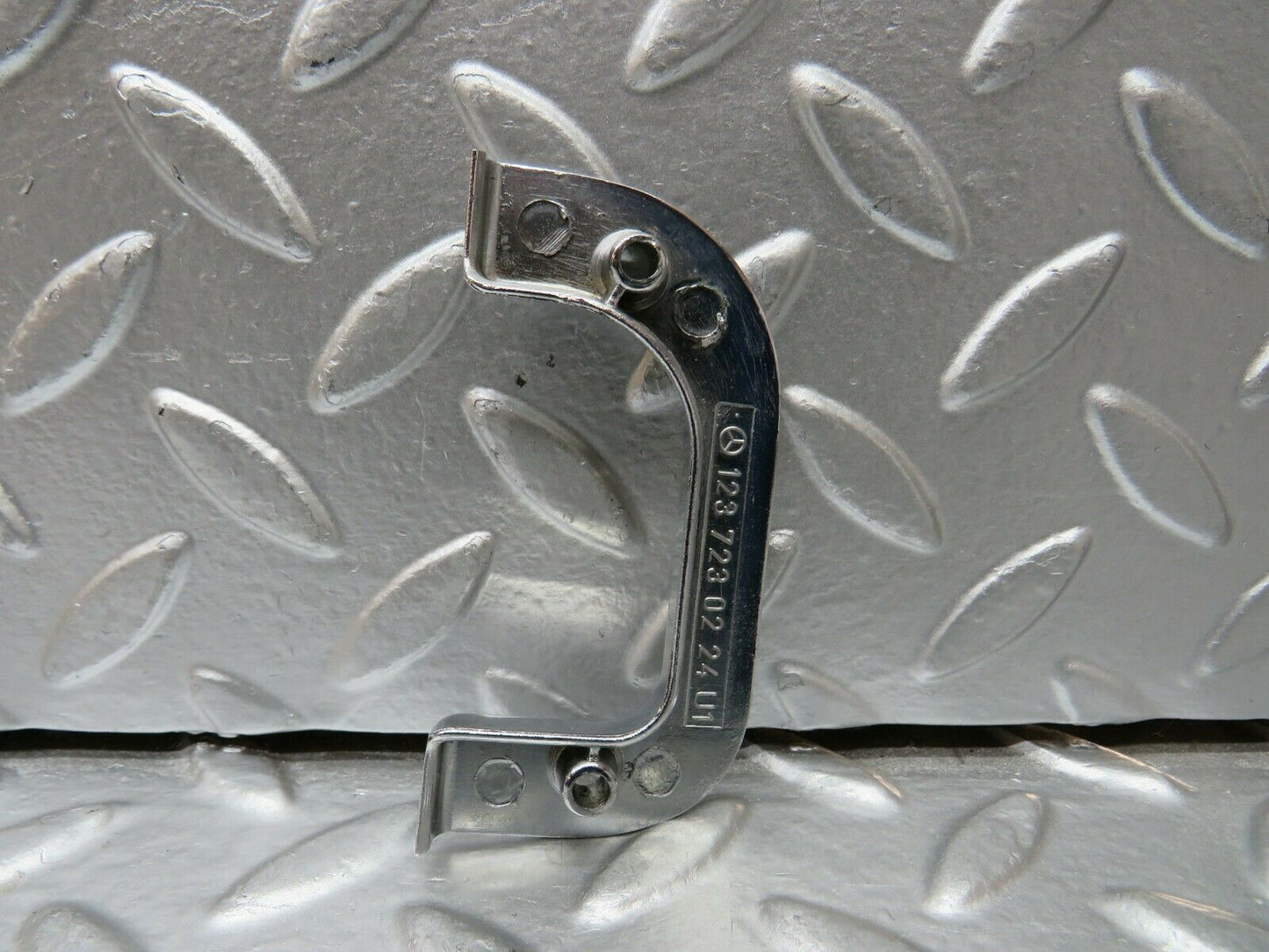 23993 Mercedes-Benz W123 280E Right Interior Chrome Door Latch Trim 1237230224