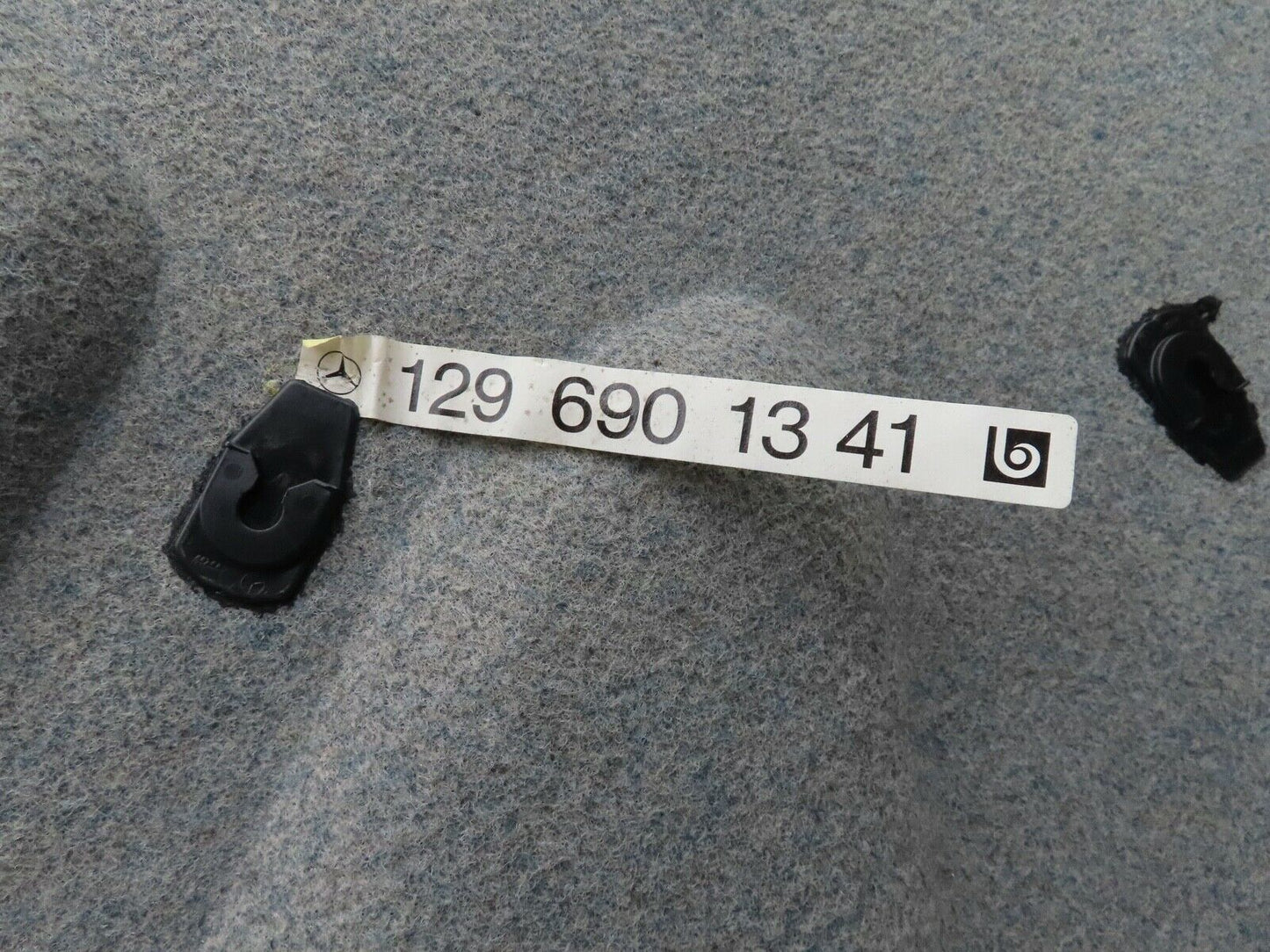 17092 Mercedes-Benz R129 300SL Coupe Interior Boot Lid Carpet Grey 1296901341
