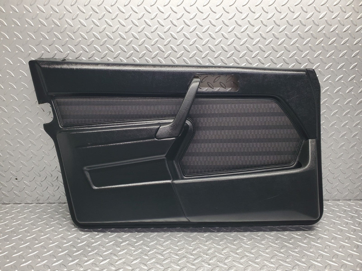 W201 Baby Benz front left door card black used OEM