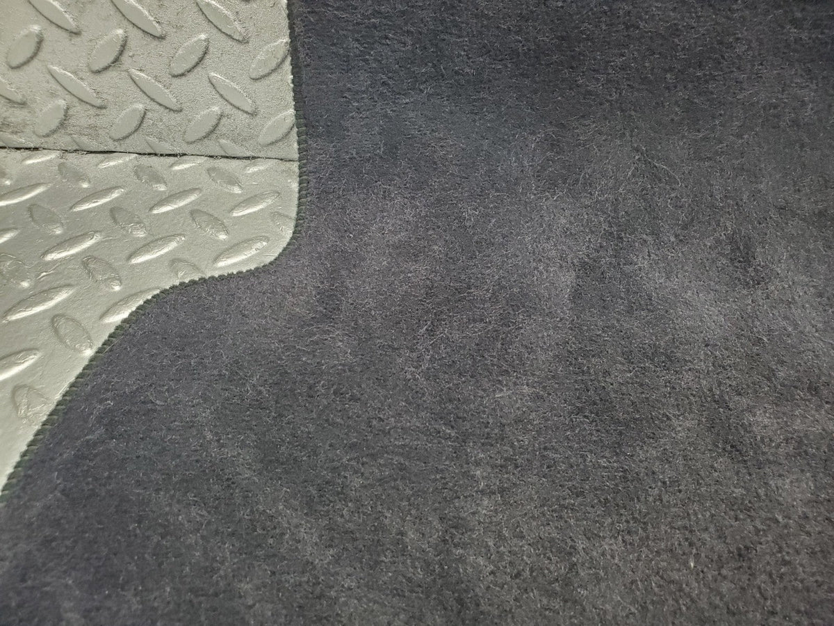 W201 Baby Benz rear right floor mat dark blue used OEM