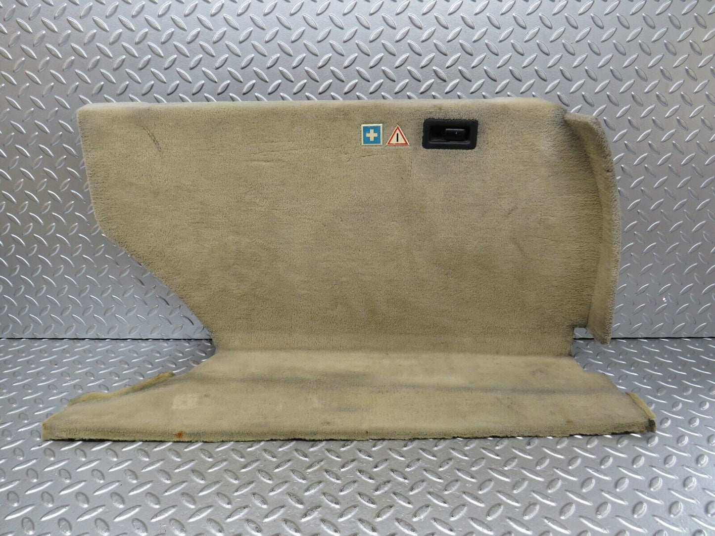 27571 Mercedes-Benz S124 300TE Trunk Boot Side Cover Panel Beige 1246925689