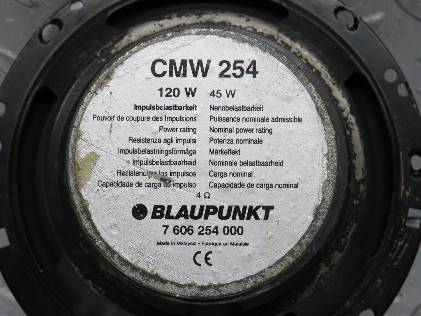 37863 Mercedes-Benz A124 320E Cabriolet Front Left Door Speaker Blaupunkt 7606254000