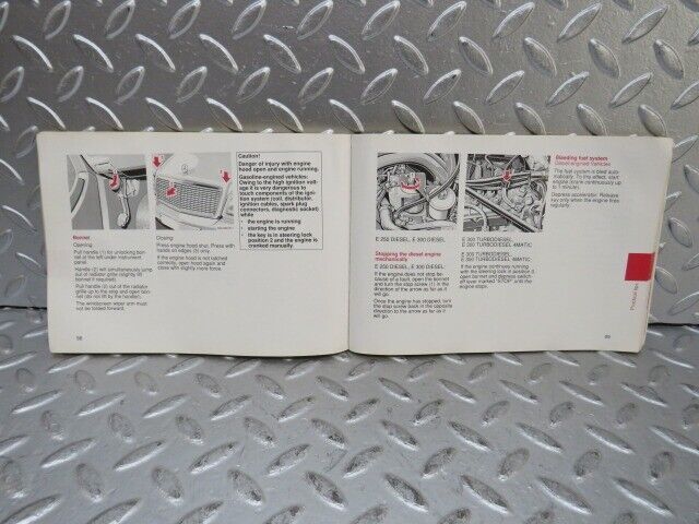 27099 Mercedes-Benz S124 Wagon Owners Manual 1245842981