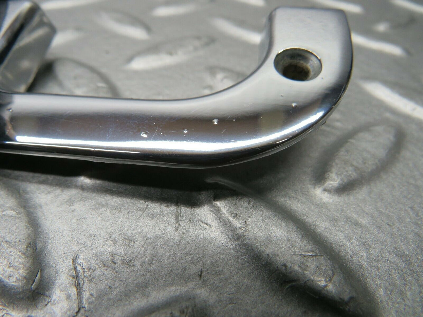 21972 Mercedes-Benz S123 280TE Wagon Left Chrome Door Latch Trim 1237230124