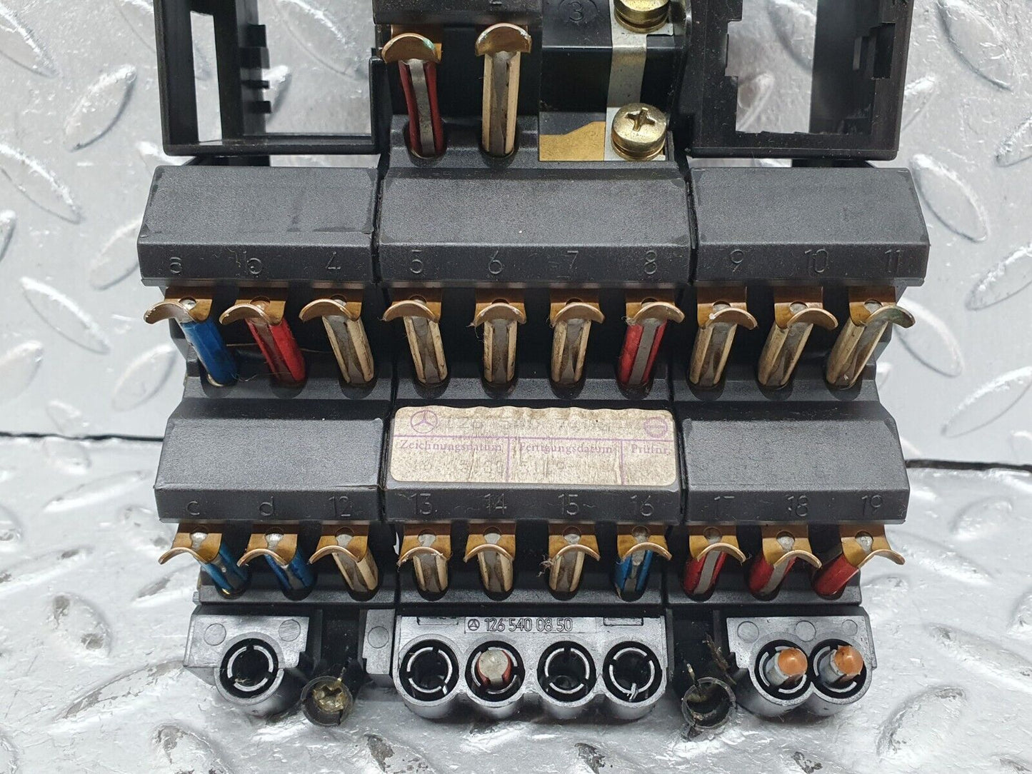 41210 Mercedes-Benz W126 300SE Fuse Box 1265407206 1265400850 1265454140