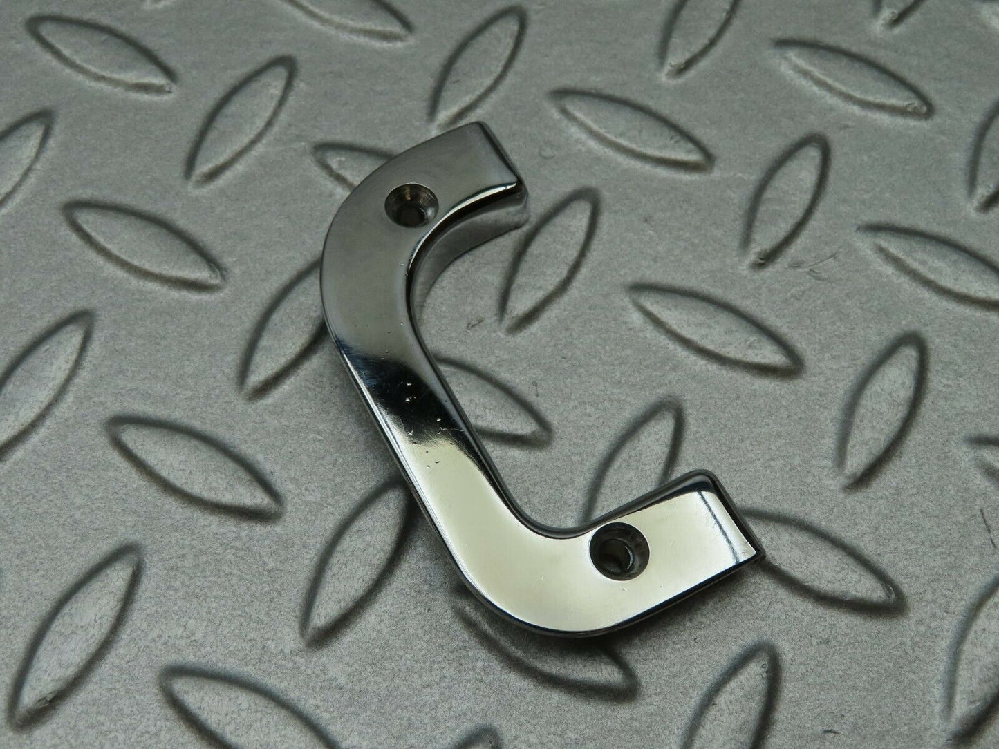 4528 Mercedes-Benz W123 230E Right Interior Chrome Door Latch Trim 1237230224