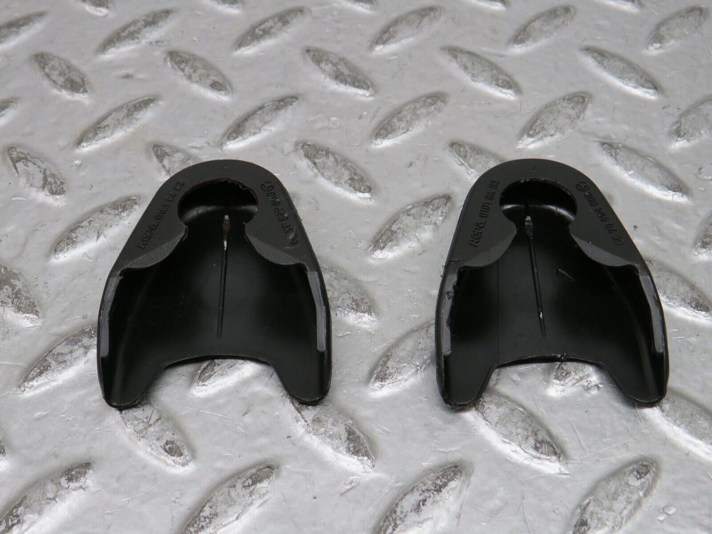 28494 Mercedes-Benz S123 240D Wagon Seat Belt Plastic Cap Pair 0008680430