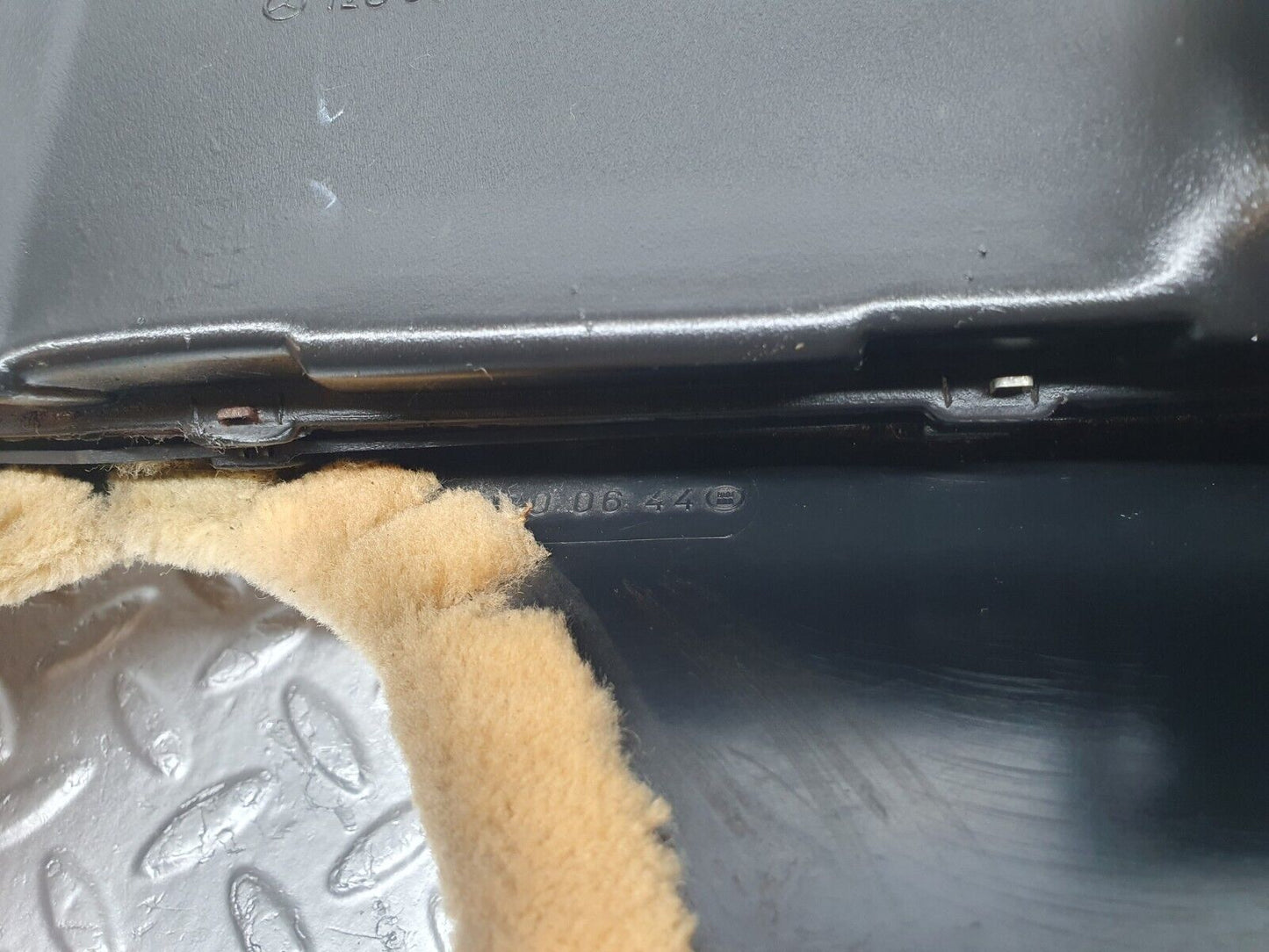 43613 Mercedes-Benz C126 380SEC Coupe Under Dash Panel Right Side Beige 1268300644 1268300844