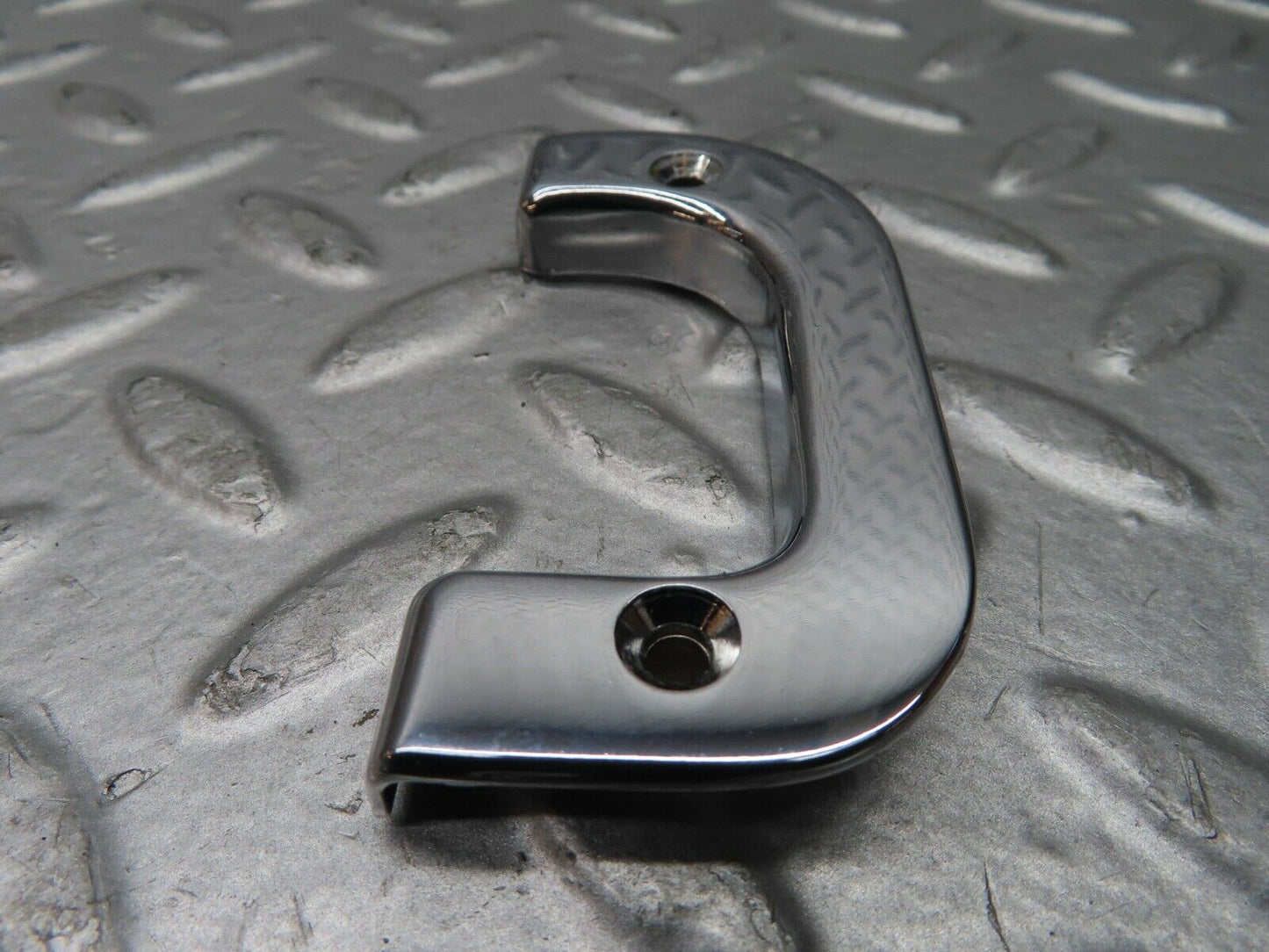 21491 Mercedes-Benz W126 300SE Left Chrome Door Latch Trim 1237230124