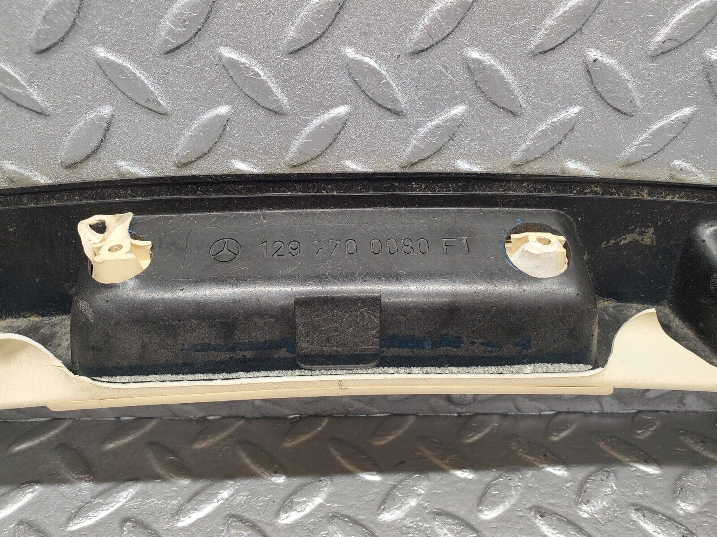 46808 Mercedes-Benz R129 320SL Coupe Interior Roof Grab Handle Rail Beige 1297700080