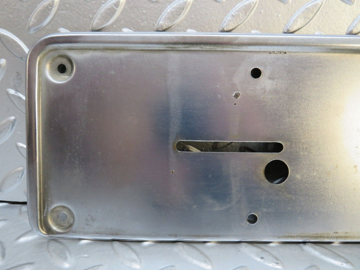28248 Mercedes-Benz S123 240D Wagon Rear number Plate Holder Chrome