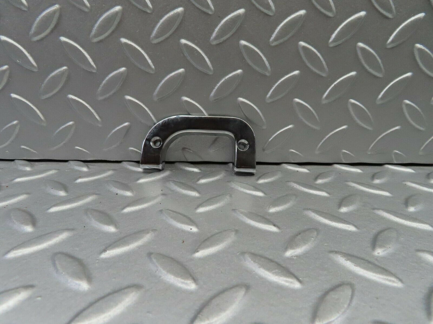 5841 Mercedes-Benz W123 200 Left Interior Chrome Door Latch Trim 1237230124