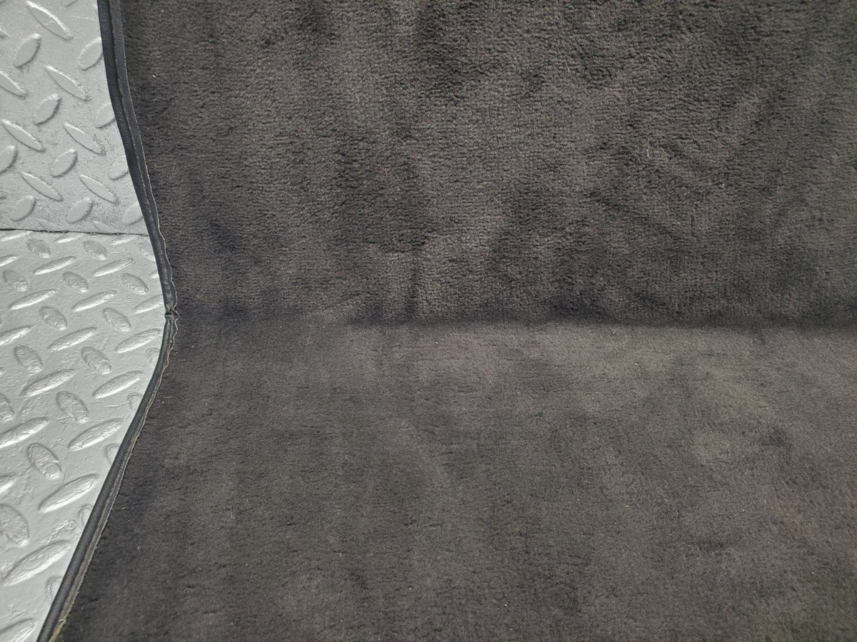 W201 Baby Benz front left floor carpet black used OEM