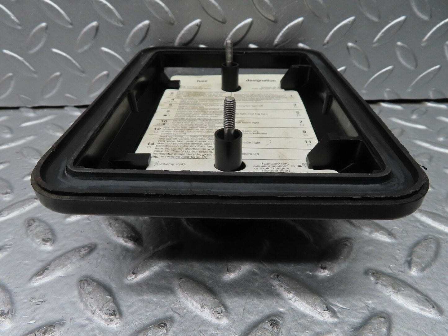 21191 Mercedes-Benz W123 230E Fuse Box Lid 1235400082