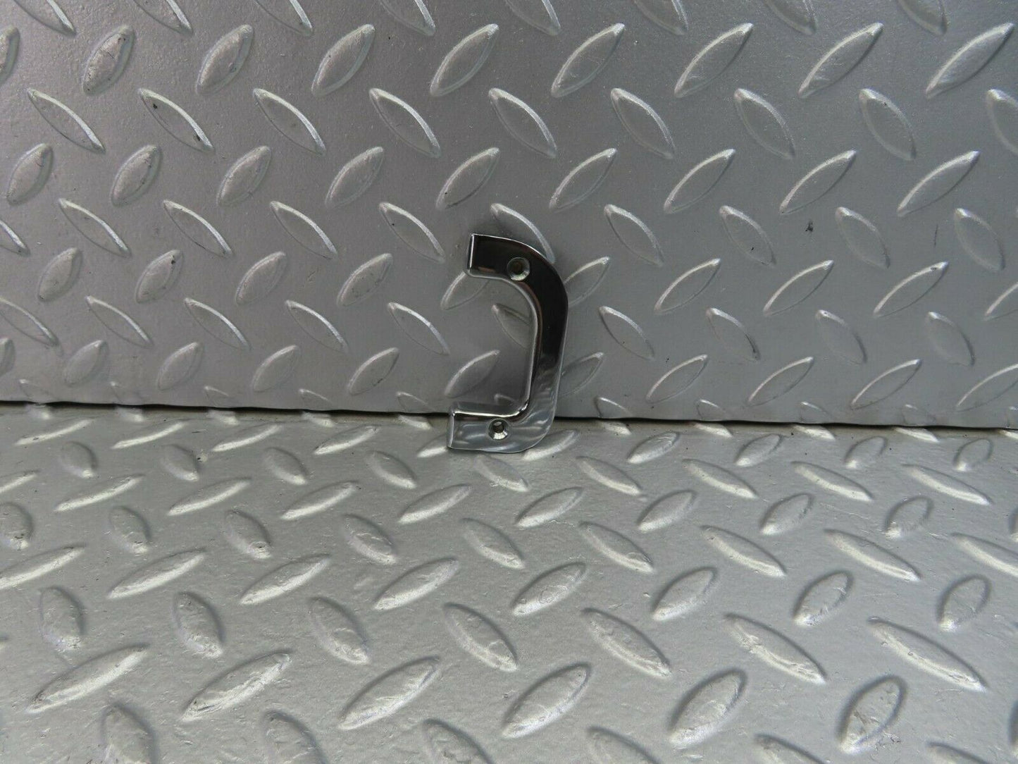 10831 Mercedes-Benz W123 230E Left Interior Chrome Door Latch Trim 1237230124