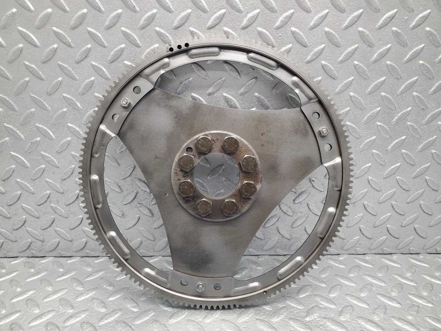 W126 Coupe flywheel starter ring with bolts used OEM