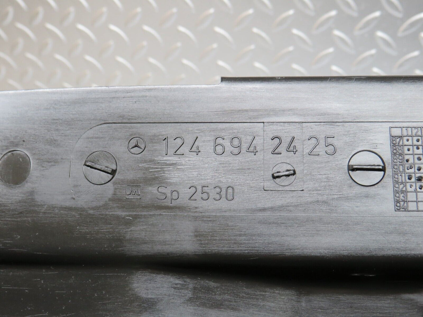 30235 Mercedes-Benz W124 230E Trunk Lock Trim Panel 1246942425