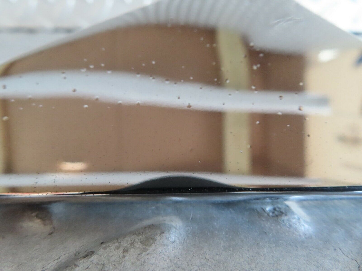 17553 Mercedes-Benz W116 450SEL Left Door Exterior Mirror Chrome Triangle Cover