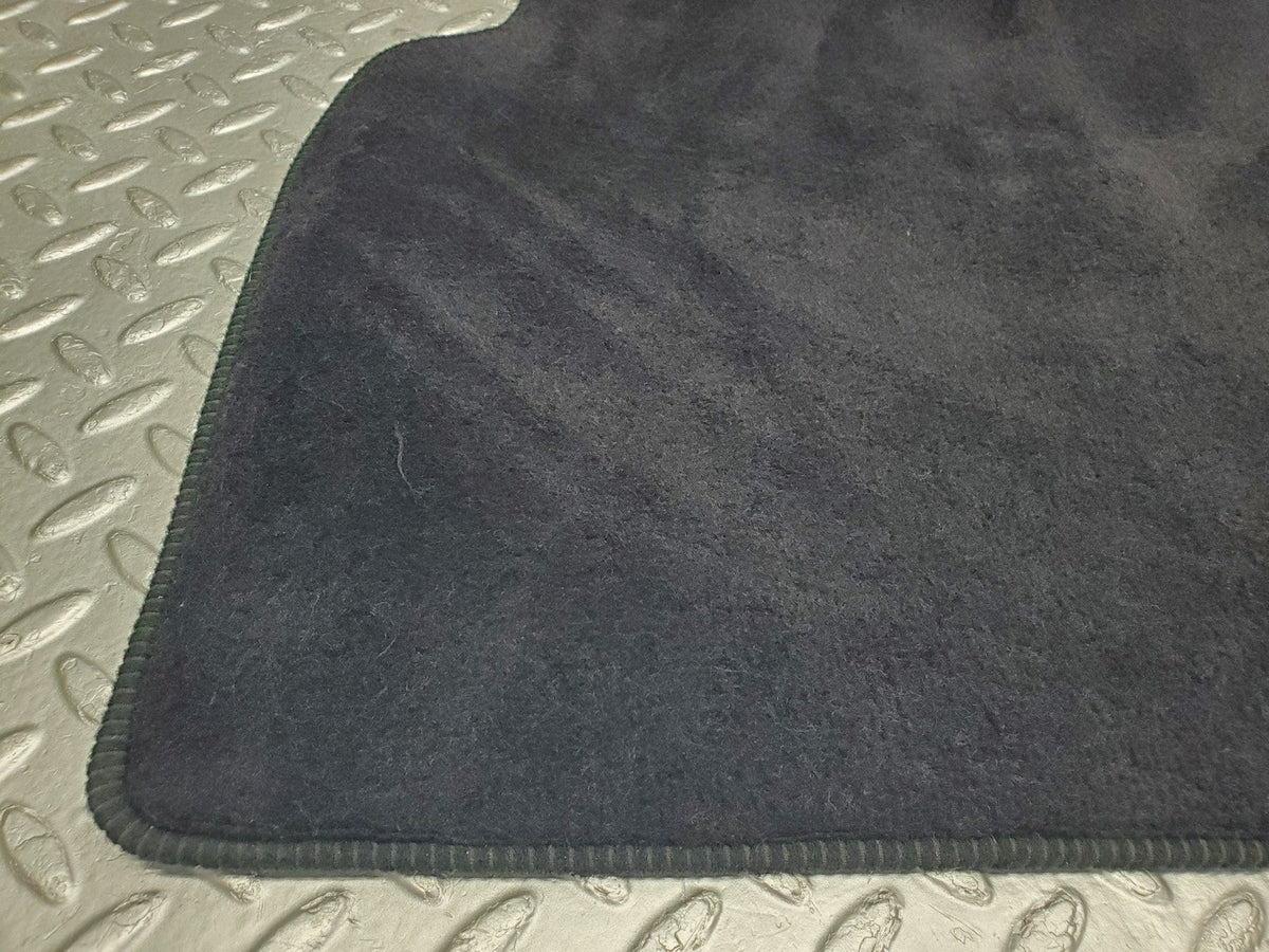 W201 Baby Benz rear right floor mat dark blue used OEM