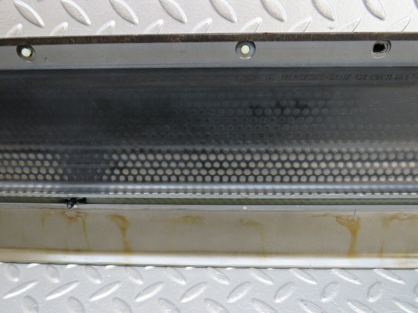 34267 Mercedes-Benz C126 380SEC Coupe Left Door Lower Moulding Trim 1266901140