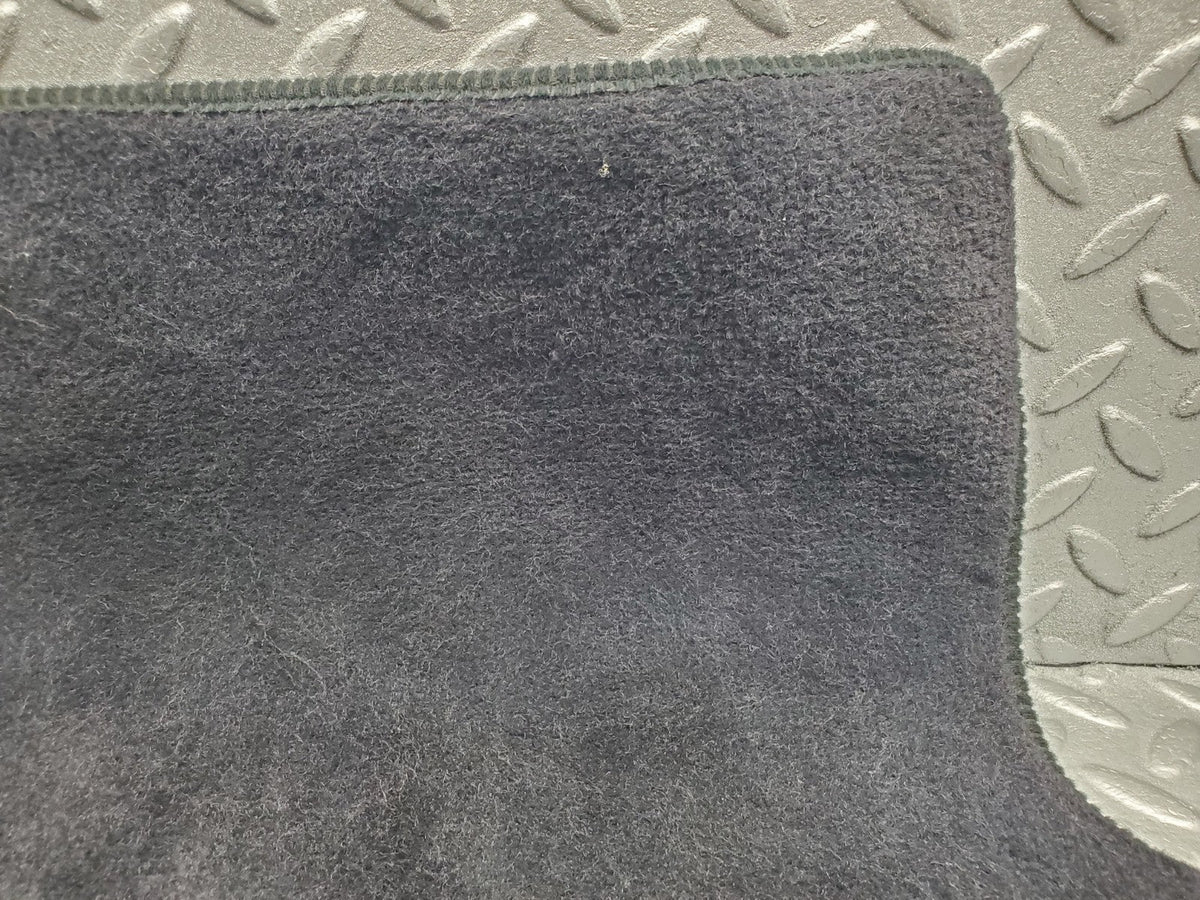 W201 Baby Benz rear right floor mat dark blue used OEM