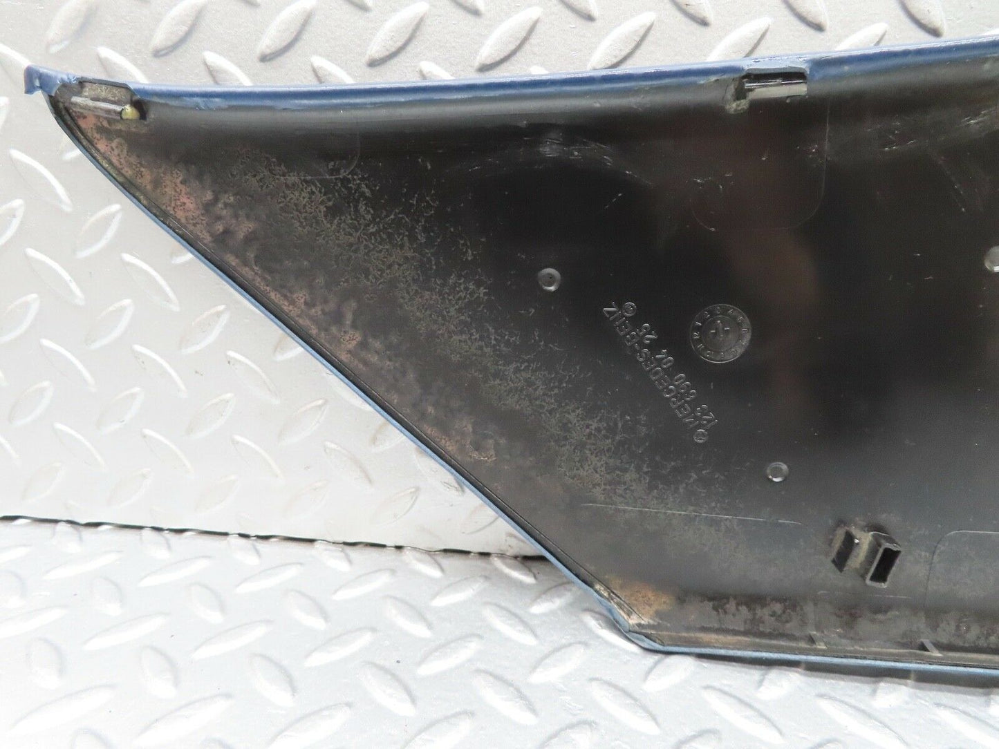 17936 Mercedes-Benz W123 200 C Pillar Cover Panel Right Side Blue 1236900425