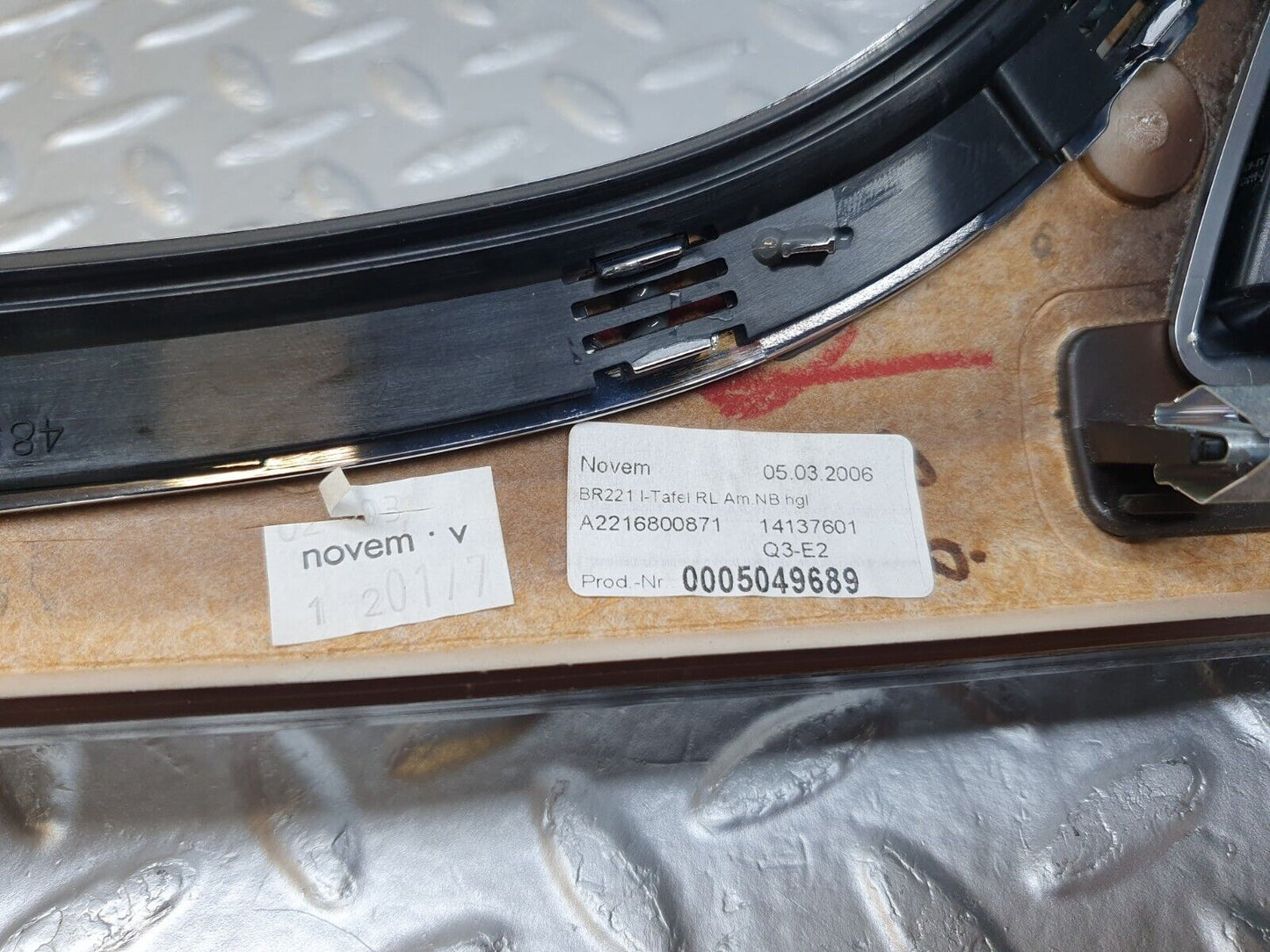 43787 Mercedes-Benz W221 S320 Dashboard Wood Moulding Trim 2216800871
